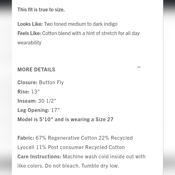 Agolde luna, Size 29 - Picture 2 of 8